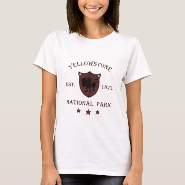 Camiseta Bison Parque Nacional Yellowstone (Anverso)