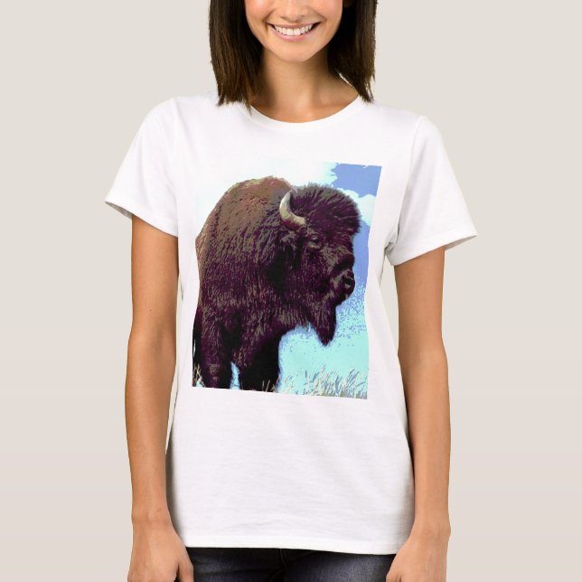 Camiseta Bison Pop Art (Anverso)