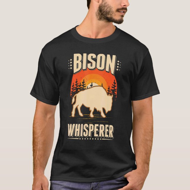Camiseta Bison Whisperer Buffalo Whisperer (Anverso)