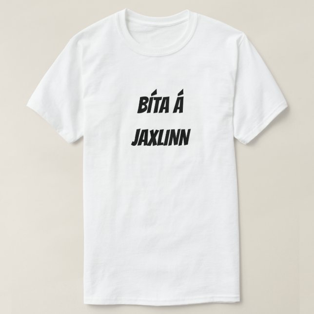 Camiseta Bíta á jaxlinn - pegue en su diente de sabiduría (Diseño del anverso)