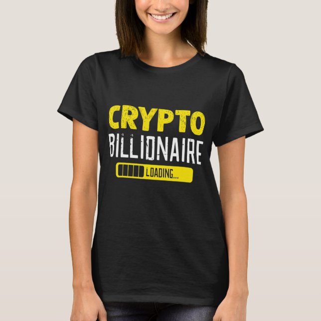 Camiseta Bitc Blockchain de criptodivisa multimillonaria de (Anverso)