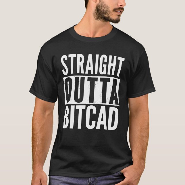 Camiseta BITCAD Straight Outta Funny (Anverso)