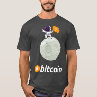 Camiseta Bitcoin a la divisa criptográfica del astronauta l