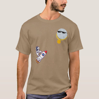 Camiseta Bitcoin a la luna, cripto de regalo del comerciant
