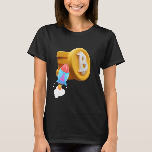Camiseta Bitcoin A La Luna Hodl Wagmi Btfd Nft Crypto Exc (Anverso)