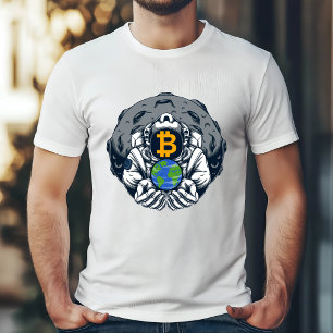 Camiseta Bitcoin a la luna - Visión astronauta