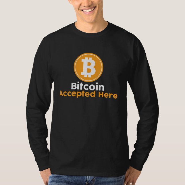 Camiseta Bitcoin Accepted Here (Anverso)