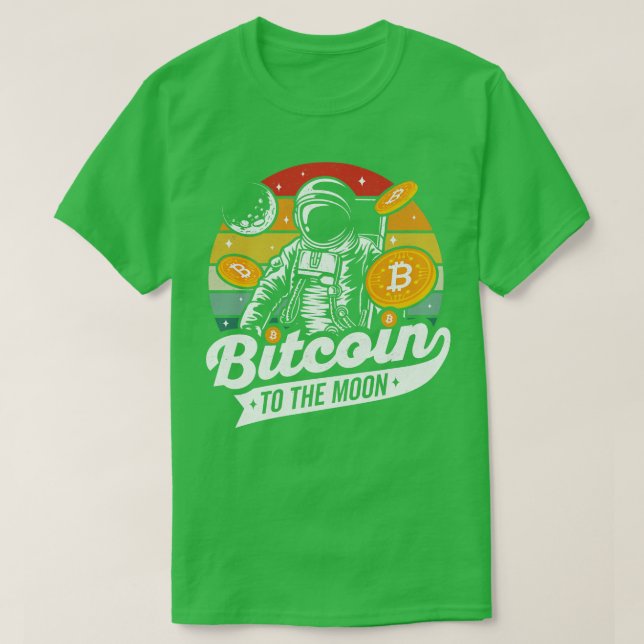 Camiseta Bitcoin al Cripto Astronauta de la Luna (Diseño del anverso)