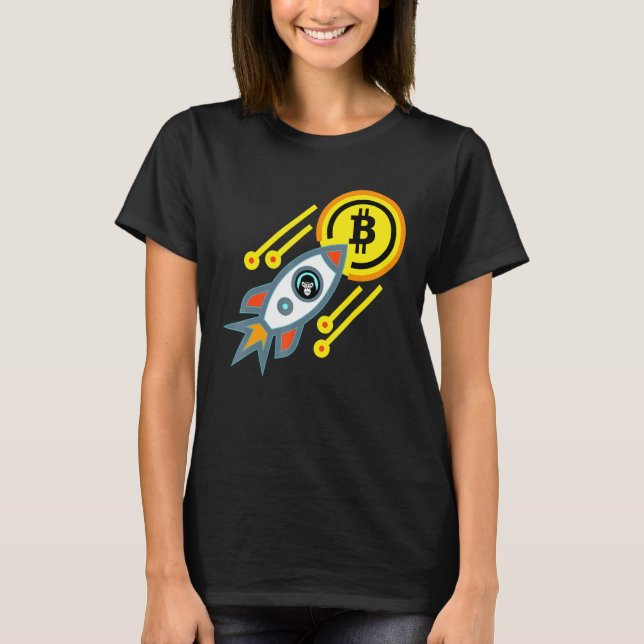 Camiseta Bitcoin Ape A Moon Crypto Btc Trading (Anverso)