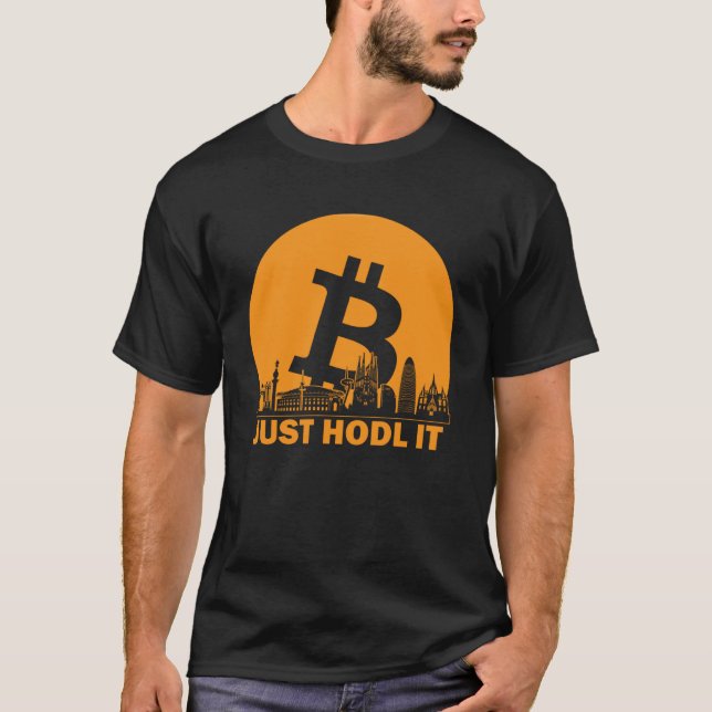 Camiseta Bitcoin Barcelona Skyline Barcelona Bitcoin Maxim (Anverso)