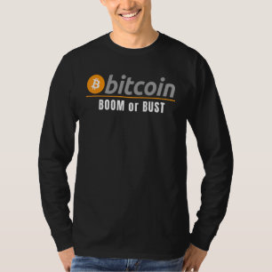 Camiseta Bitcoin Boom O Bust Hosts Crypto Bitcoin Blockcha