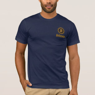 Camiseta Bitcoin bordado