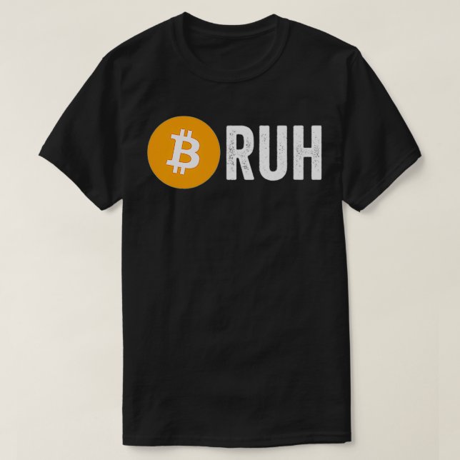 Camiseta Bitcoin Bruh Funny Investor Meme Cryptocurrency Gi (Diseño del anverso)