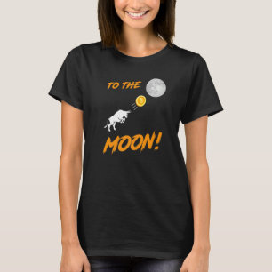 Camiseta Bitcoin Btc A Moon Bull Cryptocurrency Hodl