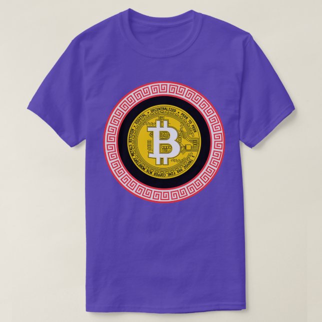 Camiseta BITCOIN Btc Black (Diseño del anverso)