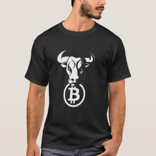 Camiseta Bitcoin Btc Cripto Bulls Animal Currency Blockchai