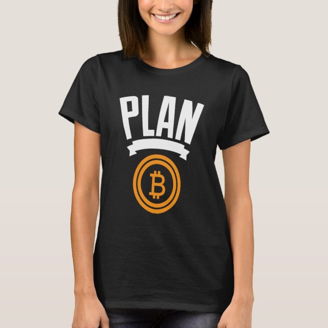 Camiseta Bitcoin BTC Plan B Criptodivisa Vintage Satoshi (Anverso)