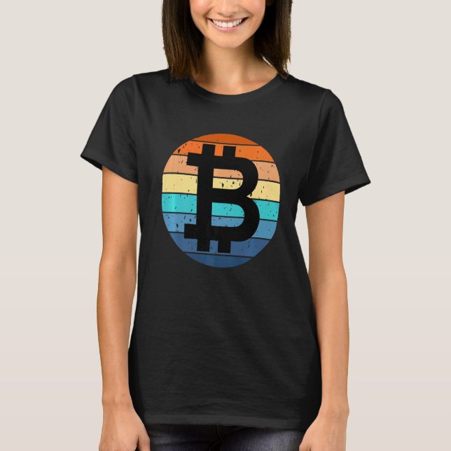 Camiseta Bitcoin Btc Sunset Crypto Meme De Criptocurrency (Anverso)