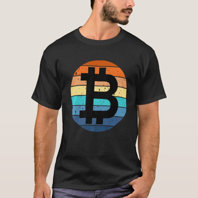 Camiseta Bitcoin Btc Sunset Crypto Meme De Criptocurrency (Anverso)