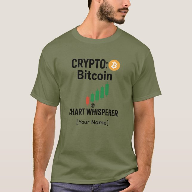 Camiseta Bitcoin Chart Whisperer Custom Tee (Anverso)