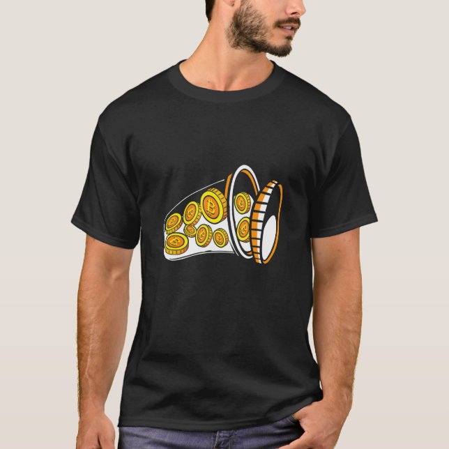 Camiseta Bitcoin Cocktail Cryptocurrency Coins Bitcoin (Anverso)