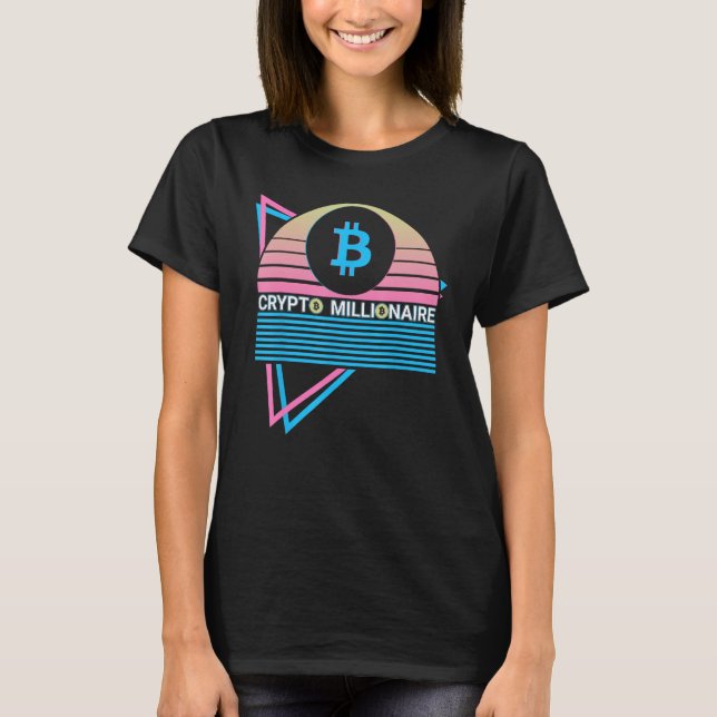 Camiseta Bitcoin Crypto BTC Cryptocurrency Crypto Millionai (Anverso)