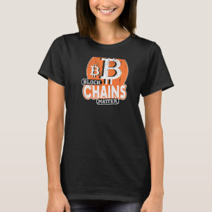 Camiseta Bitcoin Crypto de la copia de seguridad de las cad