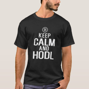 Camiseta Bitcoin Crypto Keep Calm Y HODL