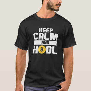 Camiseta Bitcoin Crypto Keep Calm Y HODL