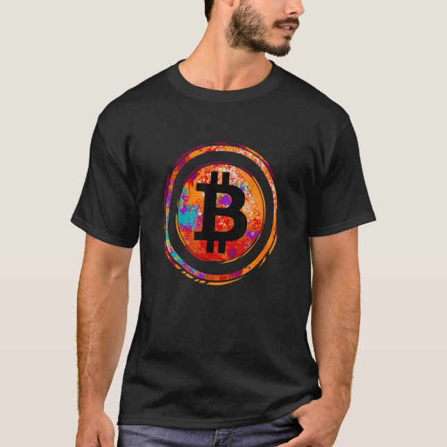 Camiseta Bitcoin Crypto Trading Blockchain (Anverso)