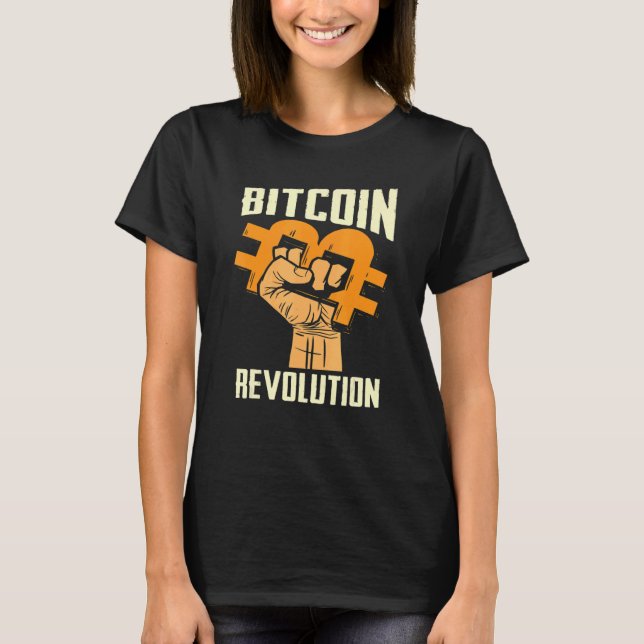 Camiseta Bitcoin Cryptocurrency BTC Revolution Bitcoin Trad (Anverso)