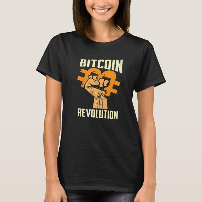 Camiseta Bitcoin Cryptocurrency BTC Revolution Bitcoin Trad (Anverso)