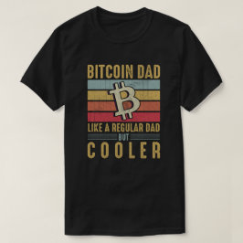 Camiseta Bitcoin Dad - Diseño de padre con tecnología cript