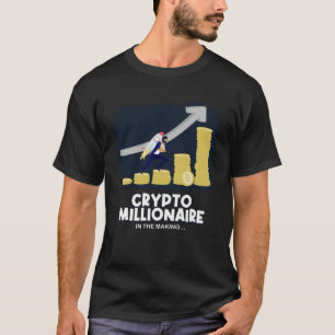 Camiseta Bitcoin De Cohetes A La Luna Cripto Millionaire