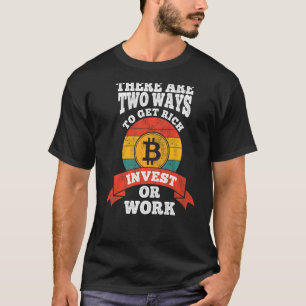 Camiseta Bitcoin dim inversión financiación dinero invertir