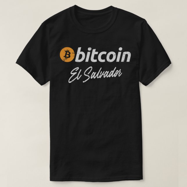 Camiseta Bitcoin El Salvador BTC Criptocurrency Men (Diseño del anverso)