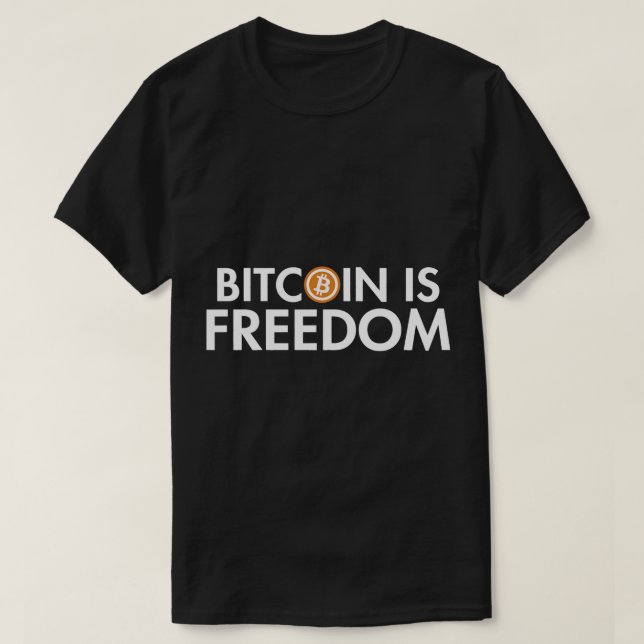 Camiseta Bitcoin es Criptografía de Criptografía de Liberta (Diseño del anverso)