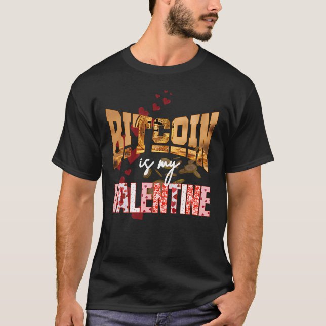 CAMISETA BITCOIN ES MI MÁXIMO DE DIVERSIÓN DE VALENTINE (Anverso)