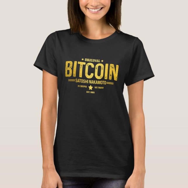 Camiseta Bitcoin Est 2009 Retención De Moneda Cripta Btc Tr (Anverso)