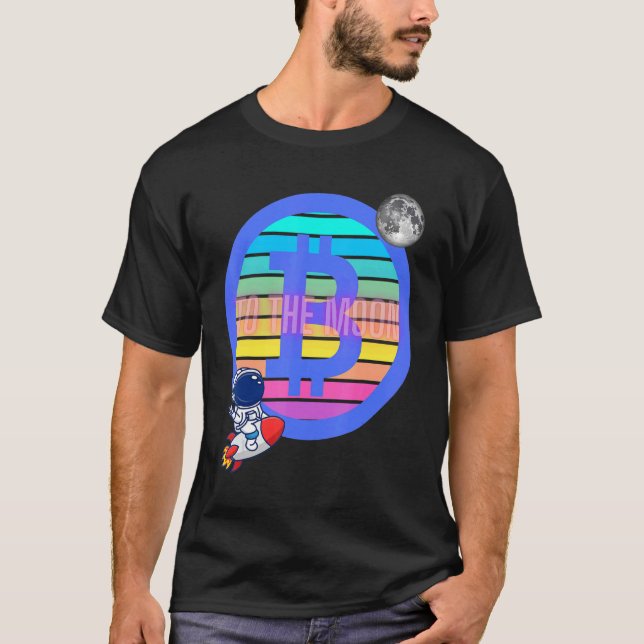 Camiseta Bitcoin Exchange Btc Blockchain A Moon Crypto (Anverso)