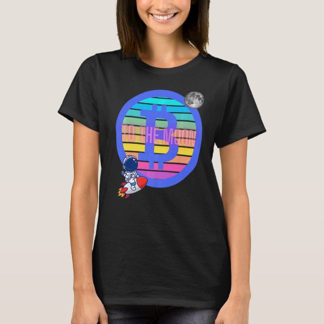 Camiseta Bitcoin Exchange Btc Blockchain A Moon Crypto (Anverso)