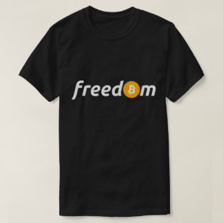 Camiseta Bitcoin Freedom Crypto Investor Minimalist Design