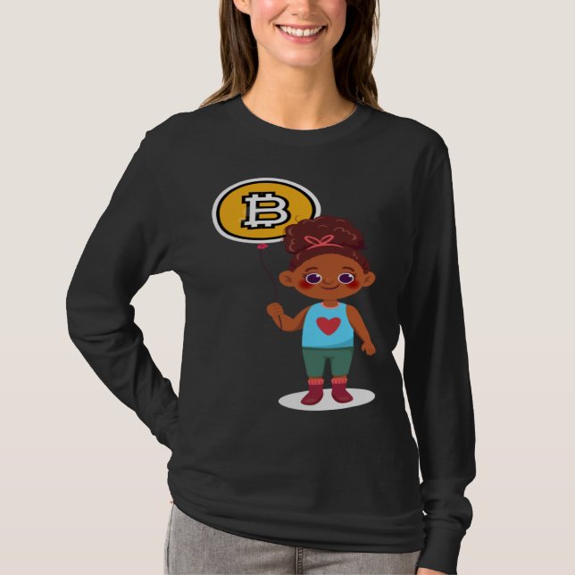 Camiseta Bitcoin Girl Choice Of Investment Bitcoin Cryptocu (Anverso)
