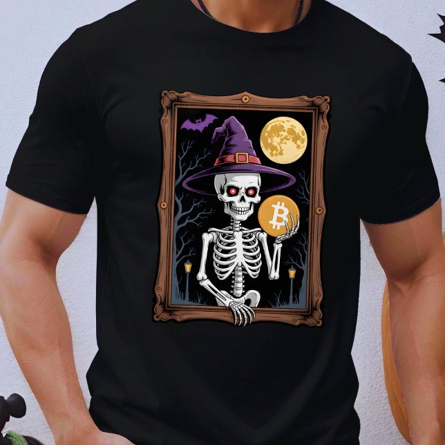 Camiseta Bitcoin Halloween Skeleton Spooka Crypto (Subido por el creador)