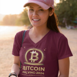 Camiseta BITCOIN HALVING 2024 Crypto Digital Currency