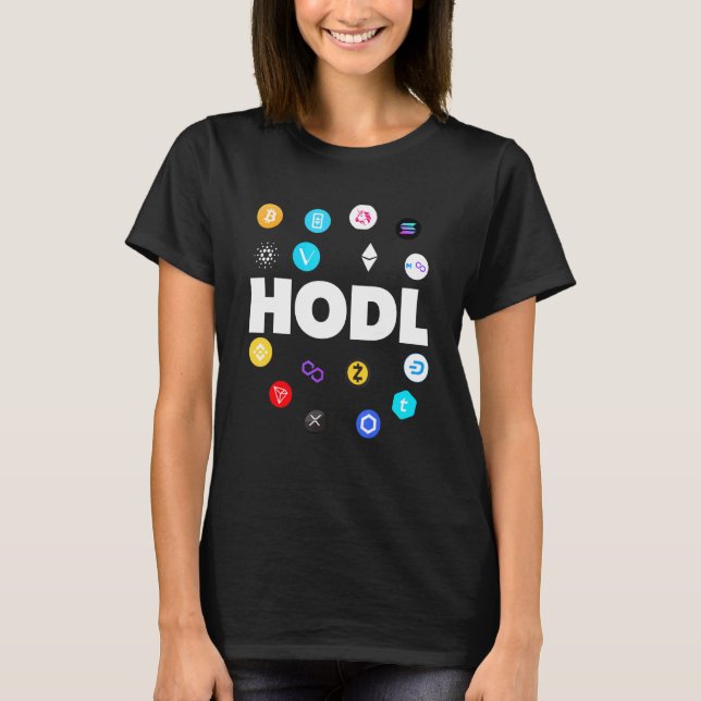Camiseta Bitcoin Hodl Ethereum Cardano Xrp Criptocurrency B (Anverso)