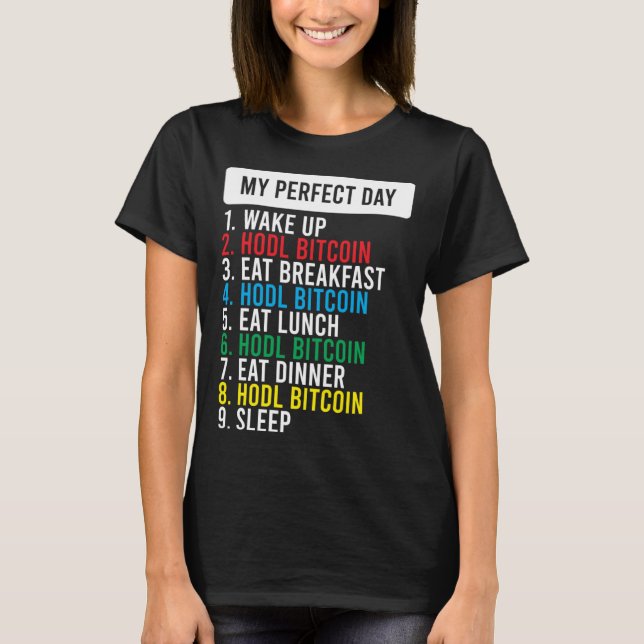 Camiseta Bitcoin HODL Meme BTC Idea para un Bitcoiner (Anverso)