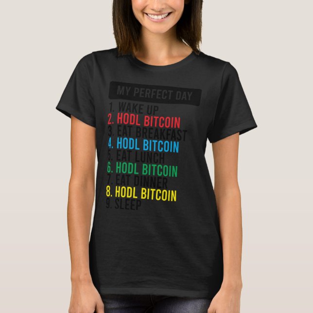 Camiseta Bitcoin HODL Meme BTC Idea para un Bitcoiner (Anverso)