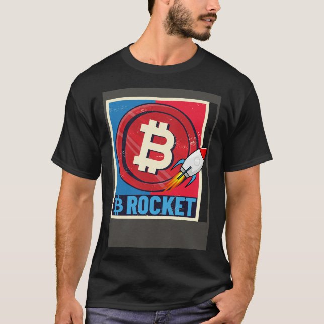 Camiseta Bitcoin  Hodler Bitcoin Rocket Course Explosion (Anverso)