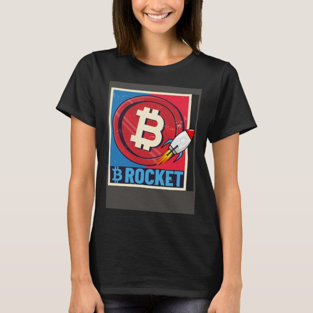 Camiseta Bitcoin  Hodler Bitcoin Rocket Course Explosion (Anverso)